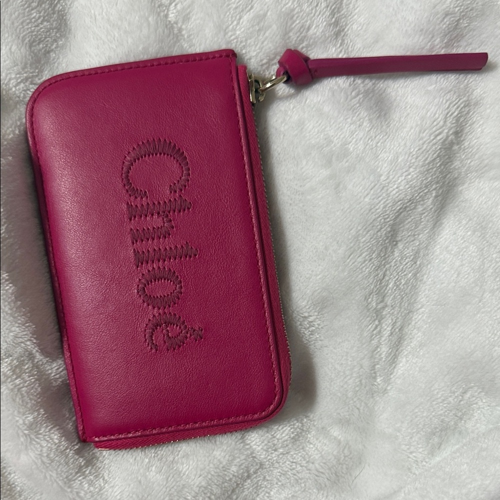 Chloe Pink Leather Wallet - Picture 5 of 5